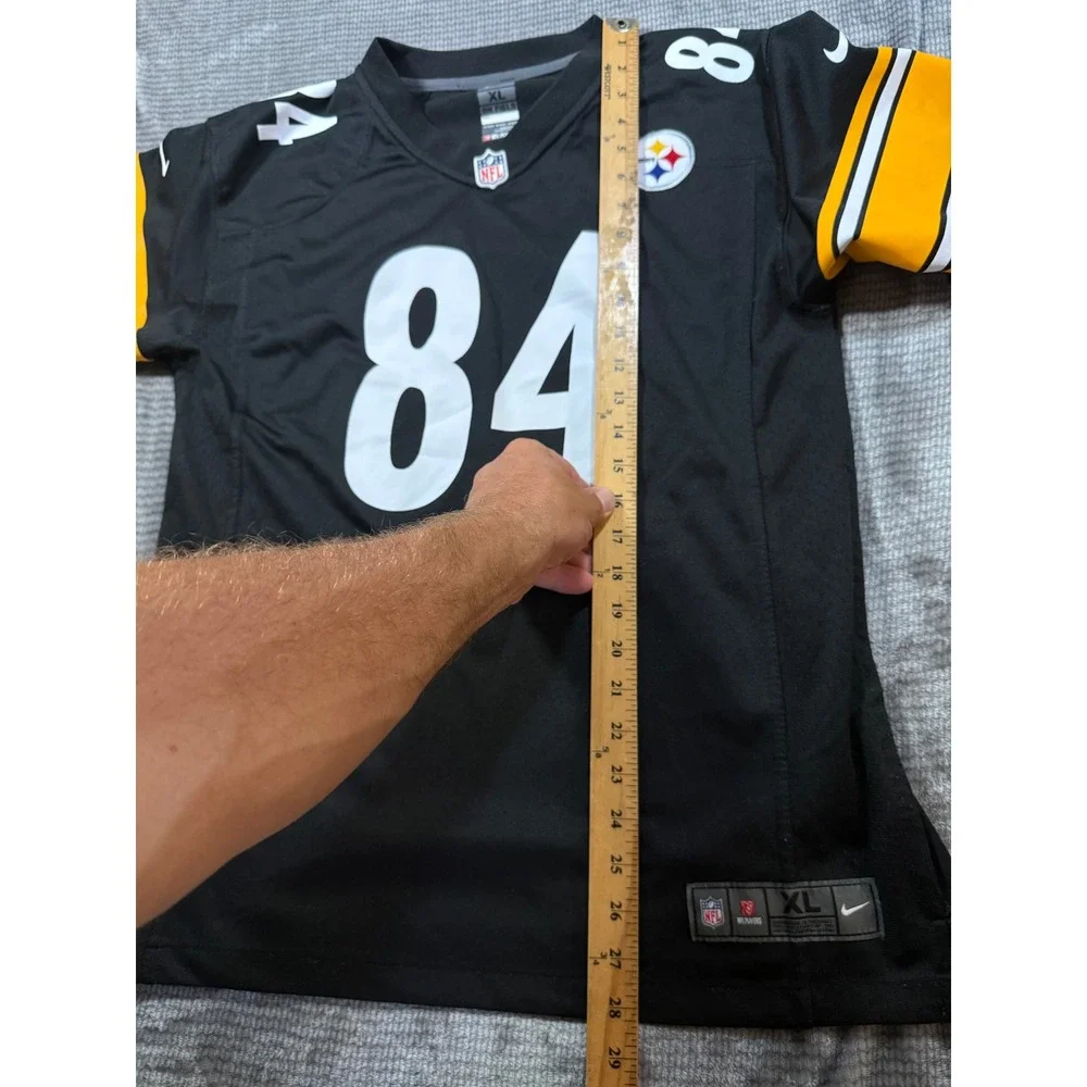 Nike Pittsburgh Steelers Antonio Brown #84 On Field Youth‎ Jersey Black XL 18-20